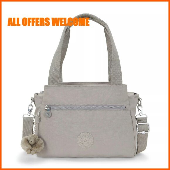 Lightweight Crossbody Bag with Magnetic Pockets Multi-Compartment Shoulder Bag